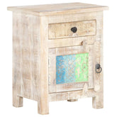 Rainbow Reclaimed Wood Handmade Bedside Cabinet  Table 44